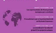 Cartell del Cicle de recursos europeus per a entiats juvenils del CRAJ