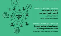 Cicle sobre Pla de comunicació de l'entitat.    Font: CRAJ