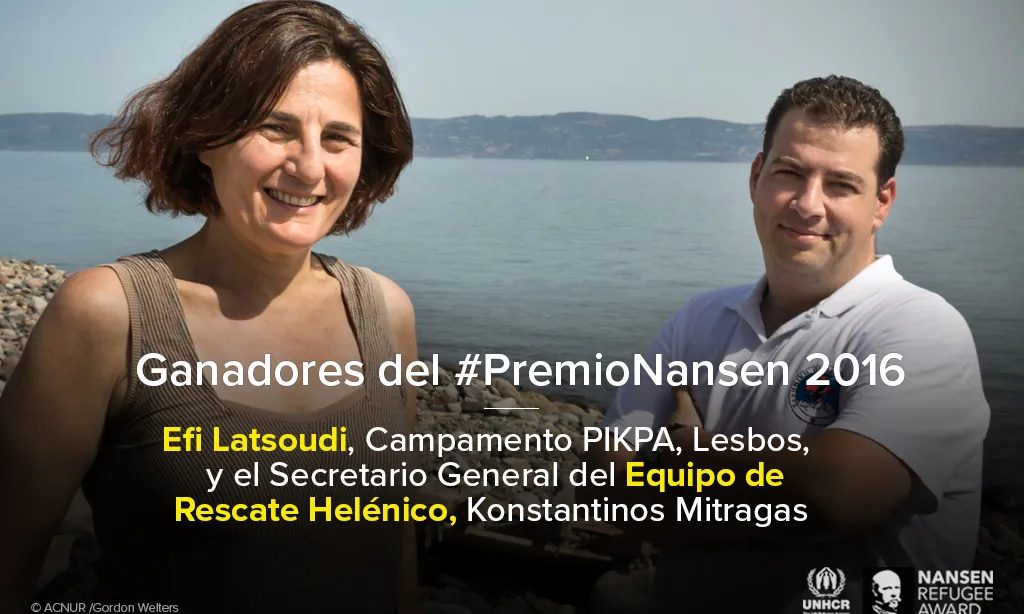 Guardonats amb el Premi Nansen 2016. Font: ACNUR