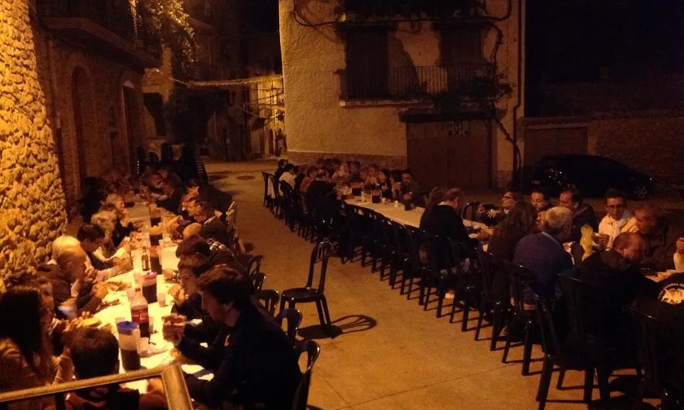 Sopar de socis a l'agost / Foto: Centre Cultural de Santa Maria de Meià