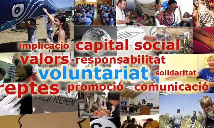 Paraules de voluntariat.