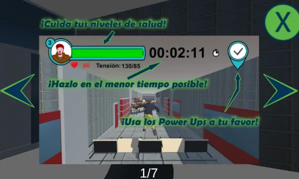 Imatge de les instruccions del joc Run4Fun