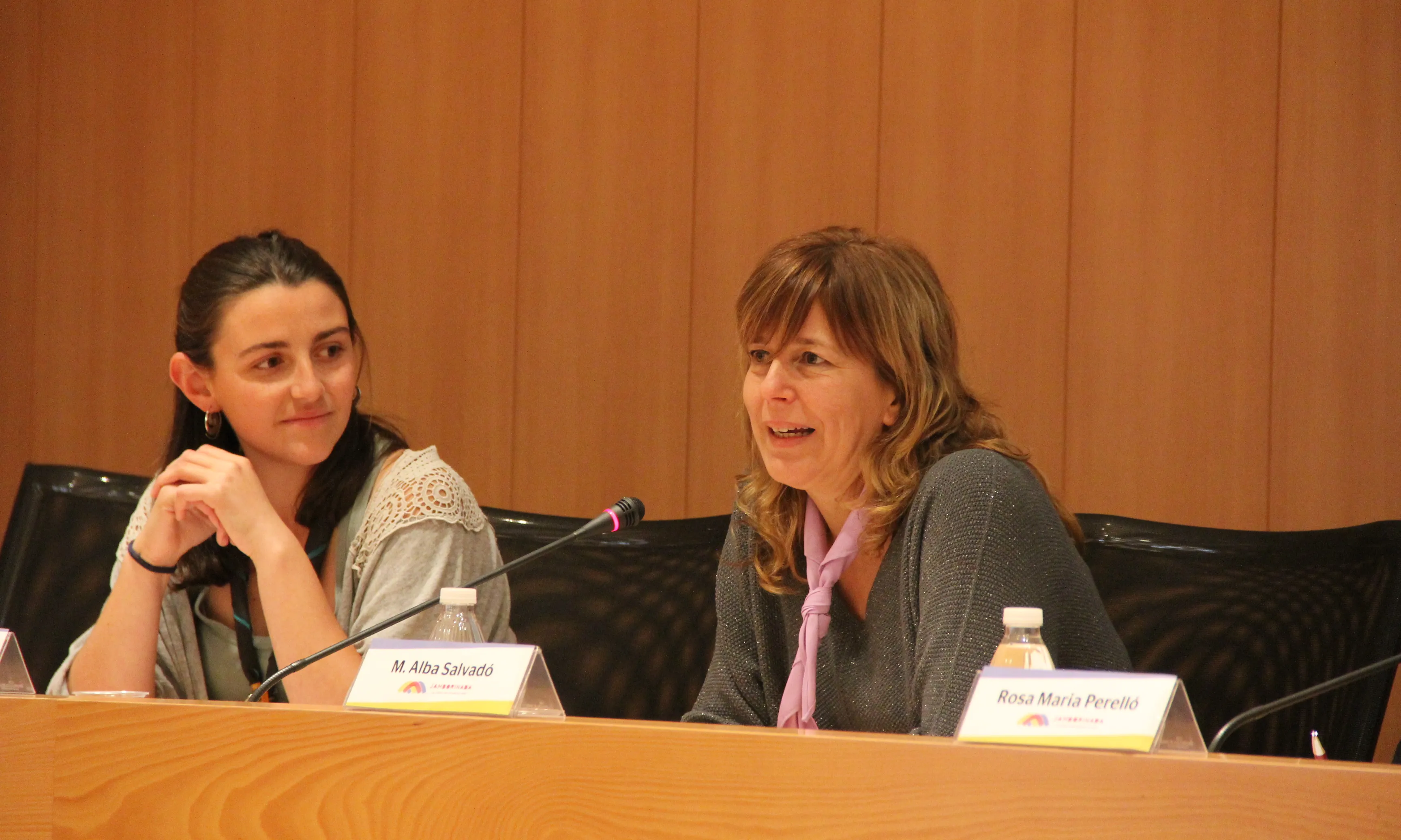 Maria Alba Salvadó a la roda de premsa de presentació de la Jamborinada a Tàrrega