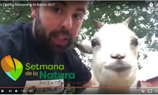 El popular presentador Peyu ha apadrinat la Setmana de la Natura i ha participat activament en l'acte organitzat per Adeffa