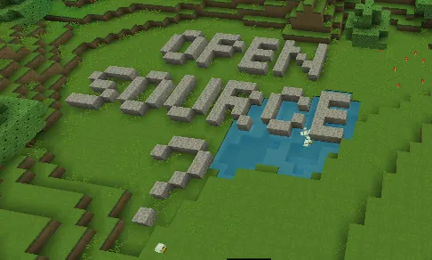 Imatge de Minecraft basada en el programari lliure