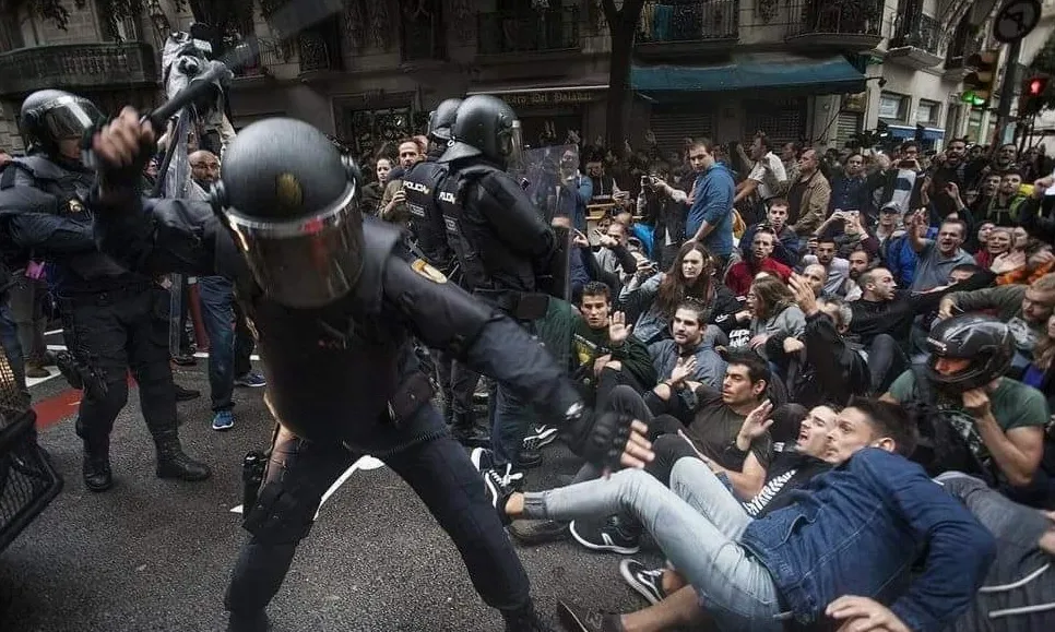 Agressions policials l'1 d'octubre.