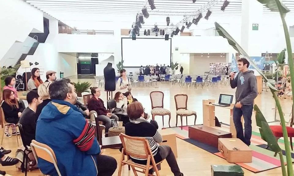 Presentació del projecte durant el Barcelona Ethical Fashion Fest 2017