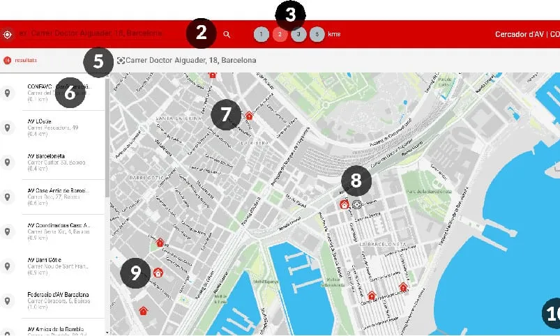 Veinapp és una aplicació que us ajudarà a trobar l'associació de veïns i veïnes més properes.