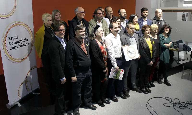 Presentació de la plataforma en roda de premsa.