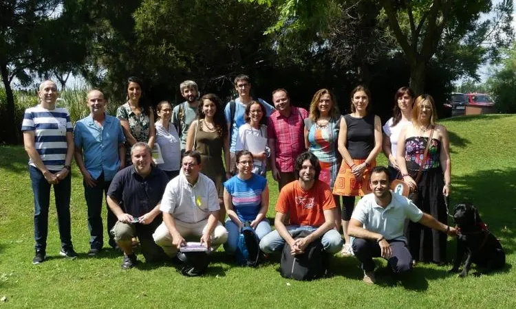 Foto de grup de representants d'entitats dins el 'm4Social'