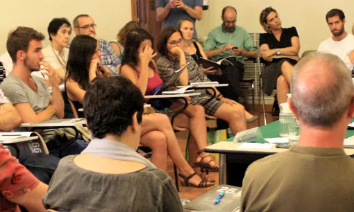 Alumnes en una classe formativa 