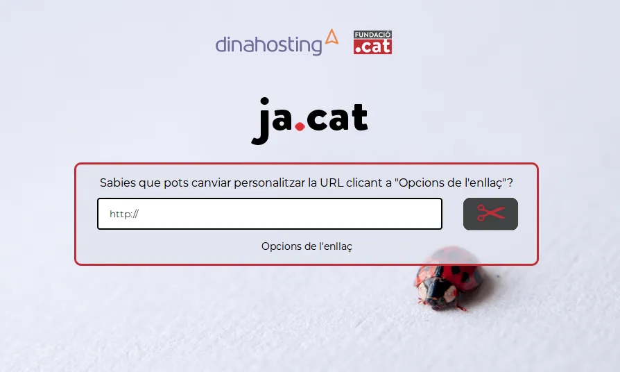 Aspecte de l'escurçador de LUR 'Ja.cat'