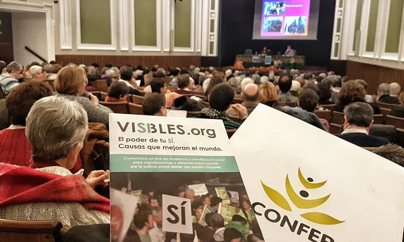 Presentació de Visibles.org en les jornades 'Daos cuenta del momento en que vivís', convocades per CONFER