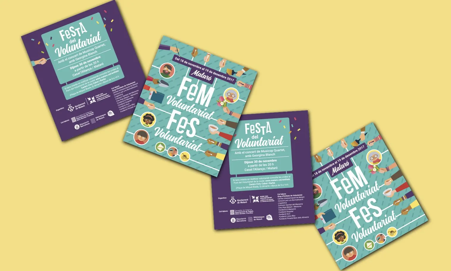 Elements de difusió de la campanya corresponents a 2017