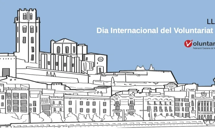Cartell promocional del Dia Internacional del Voluntariat de Lleida.
