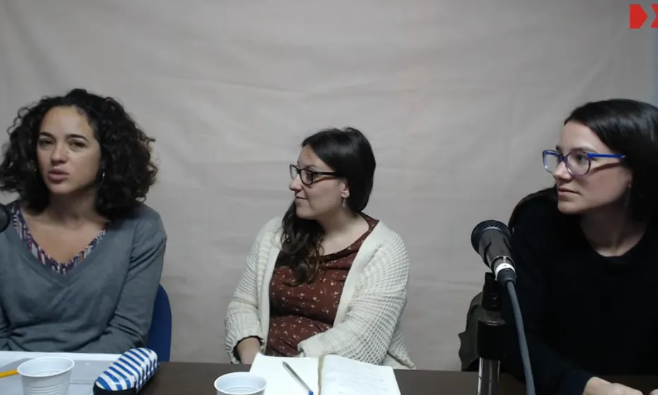 Les tres convidades al webinar a l'estudi