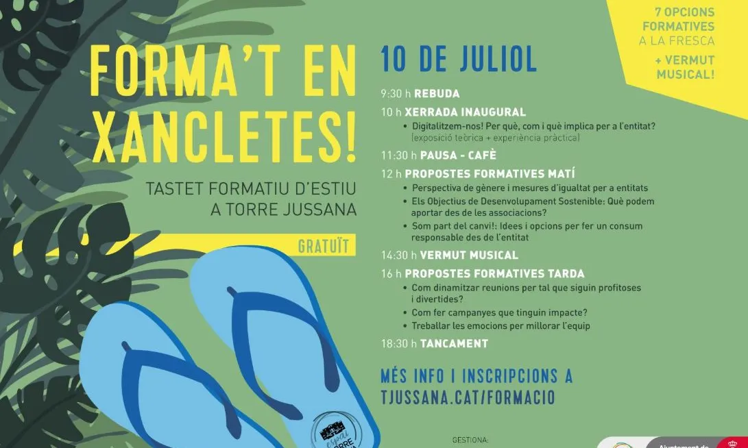 Cartell ‘Forma't en xancletes'
