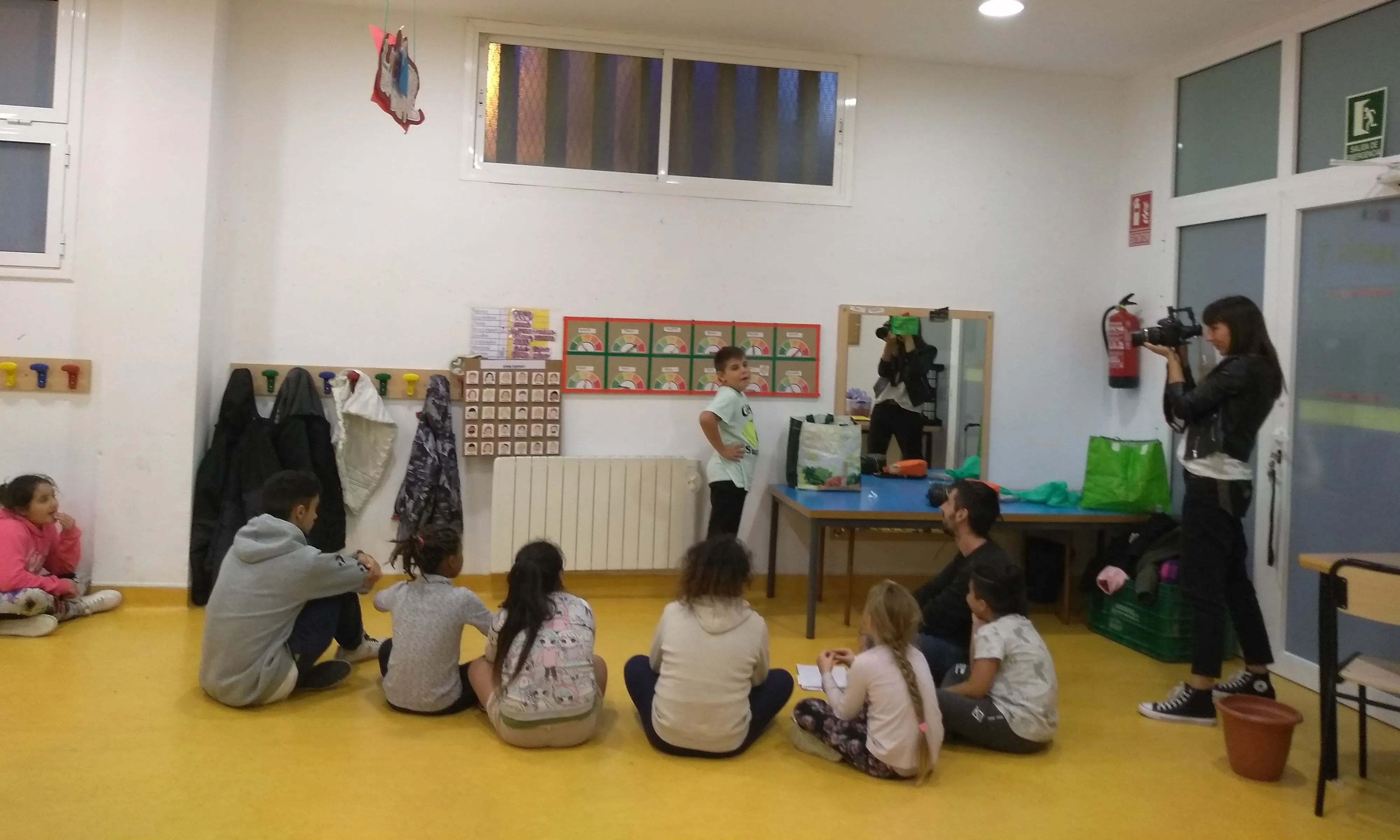 Infants en plena activitat al CO Bocins
