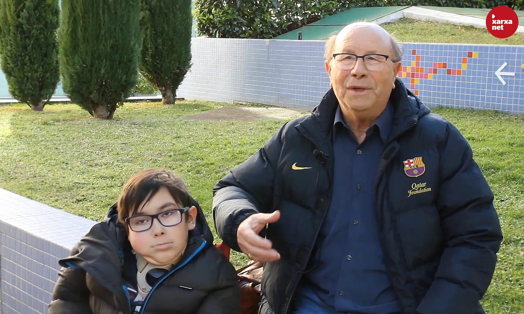 L'Iker Ruiz i el Manuel Sedeño fan ús del servi solidari de taxis 'Jo t'acompanyo'.