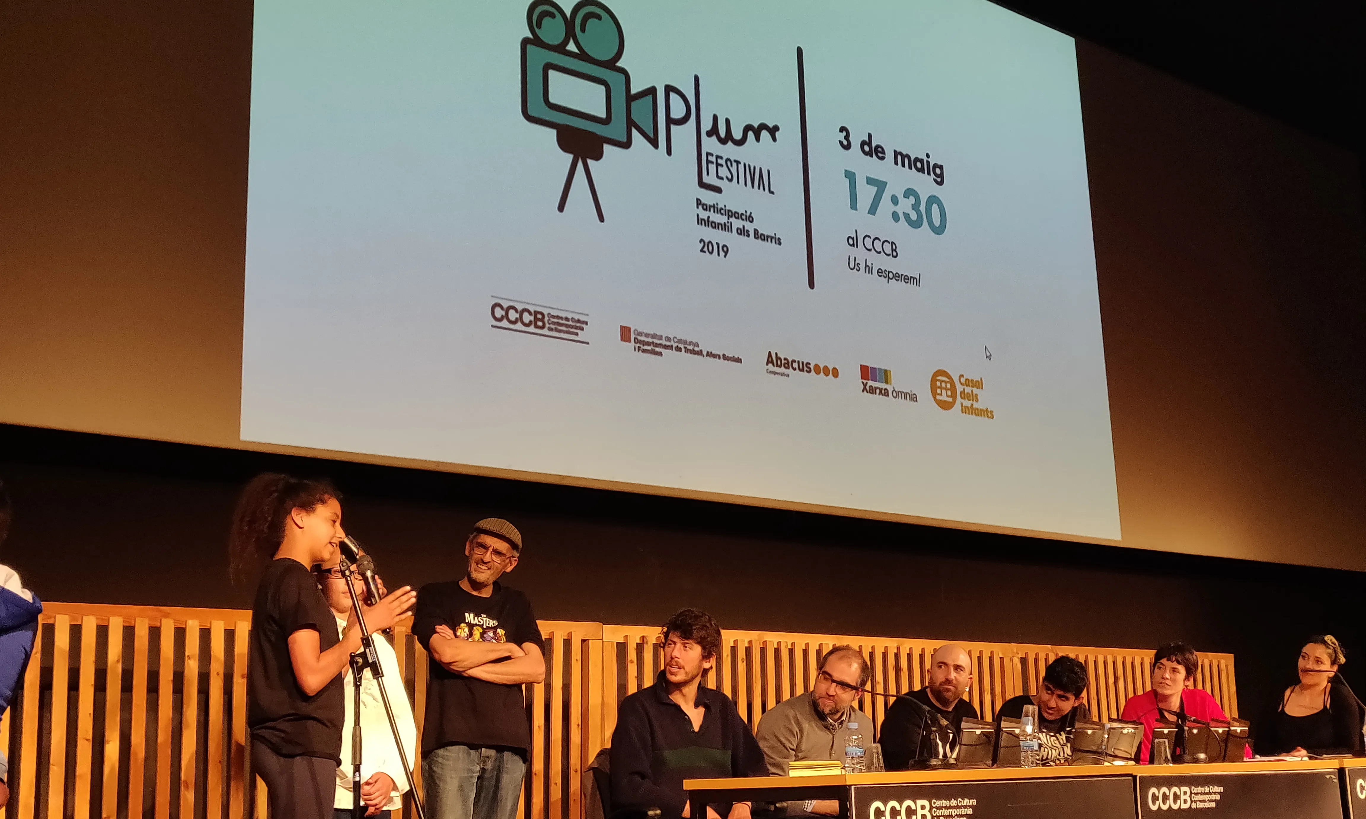 Acte de lliurament de premis de la segona edició del PLum Festival el 3 de maig de 2019 al Centre de Cultura Contemporània de Barcelona (CCCB)