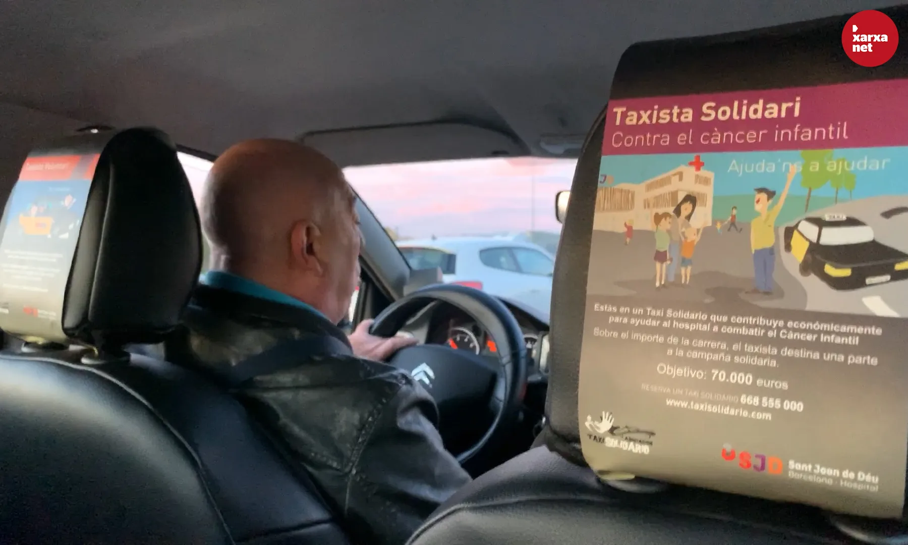 En Segismundo Serra és un dels taxistes membres de l'Associació Taxi Solidari.