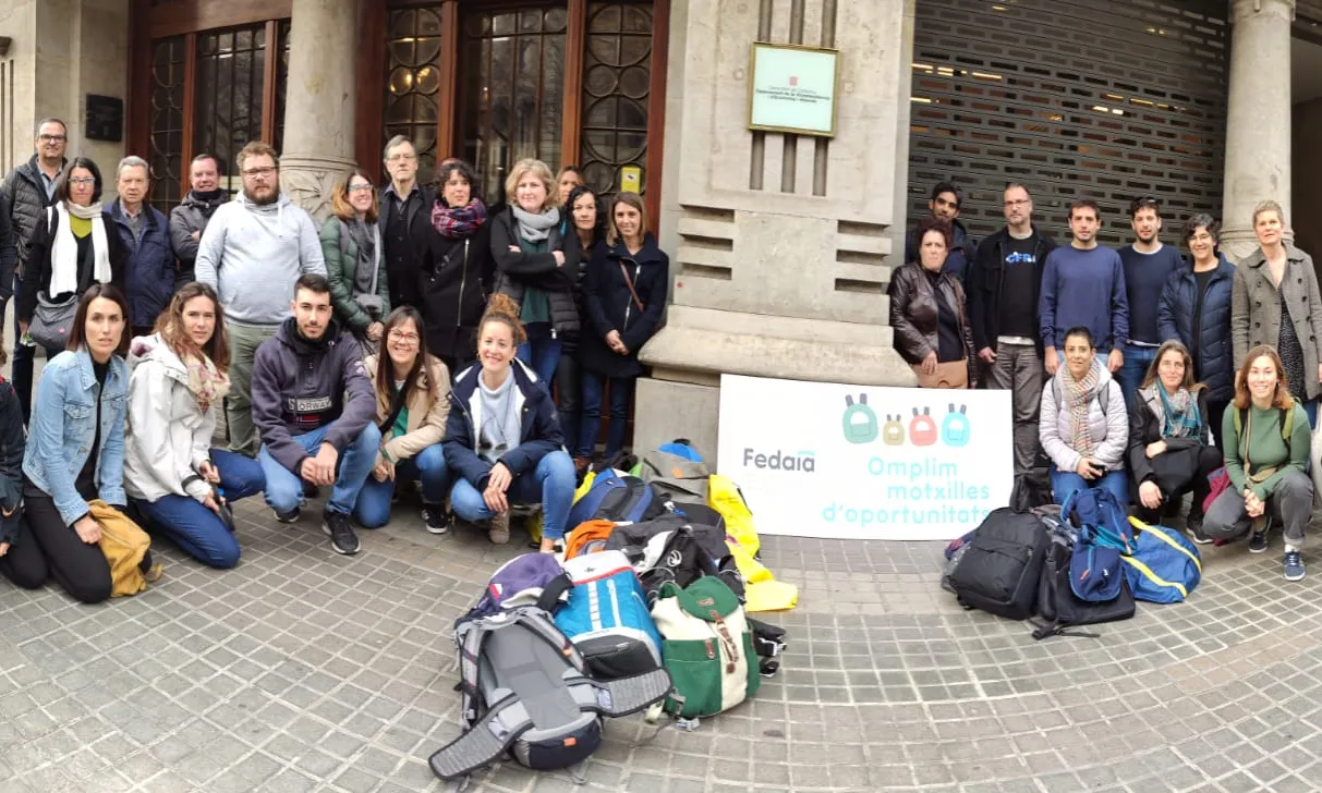 omplim motxilles opotunitats fedaia