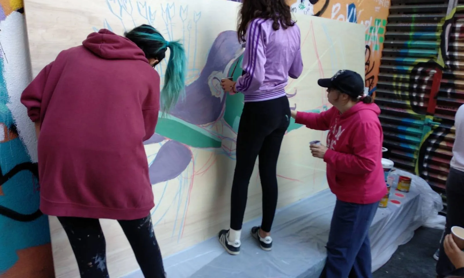 Joves de PREN-los participant en el mòdul en empoderament feminista.