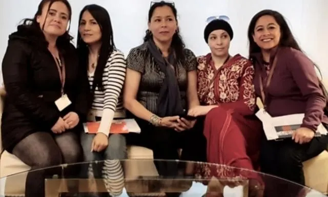 (esq.a a dreta) Ana Matilde, Ericka, Silvia, Aguatif i Flavia