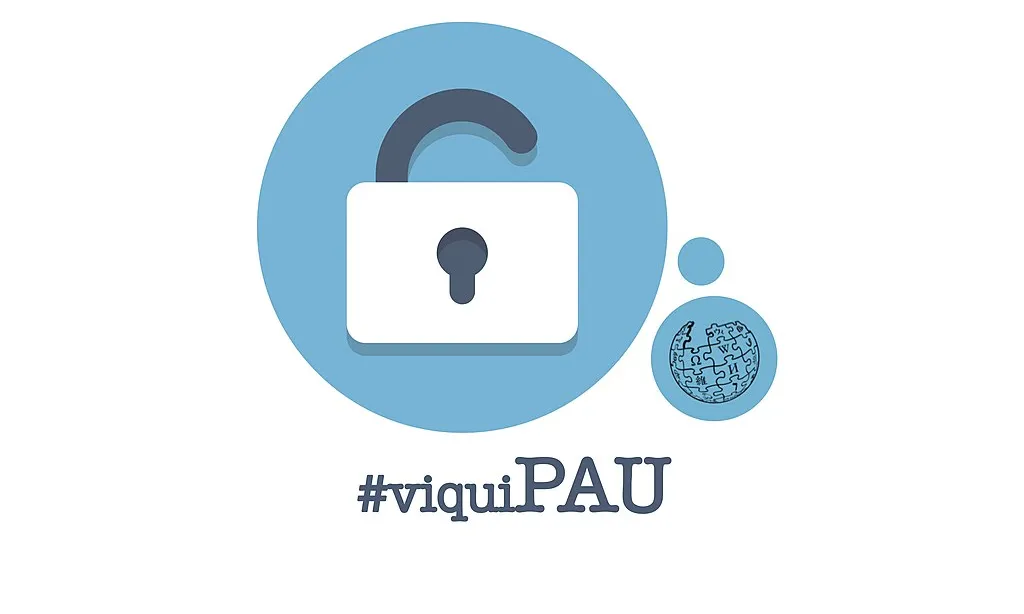 Cartell del viquiprojecte #viquipau. Imatge de Xavier Dengra. Llicència d'ús CC BY-SA 4.0