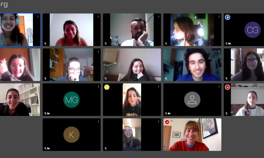 Formació virtual de preparació al comiat realitzada per les tècniques de Servei Solidari.