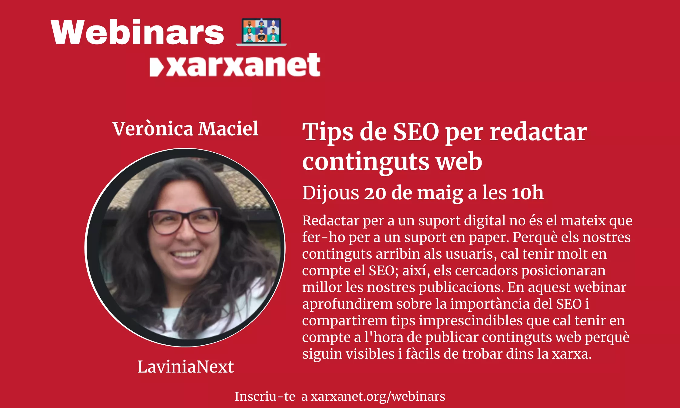 'Tips de SEO per redactar continguts web' ha estat la quarta sessió del cicle de webinars de Xarxanet.