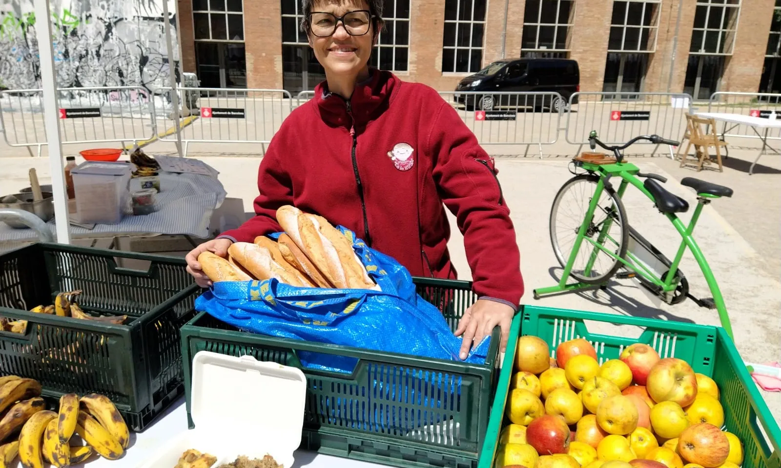 Imatge Rosa Batalla, durant un acte celebrat a la Fabra i Coats de Barcelona