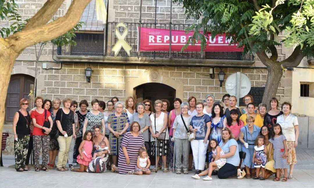 Algunes de les sòcies de l'Associació La Trobada de La Pobla de Massaluca.