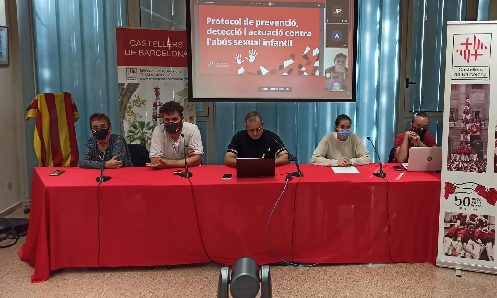 Els Castellers de Barcelona han presentat el primer Protocol de prevenció, detecció i actuació contra l'abús sexual infantil del món casteller.