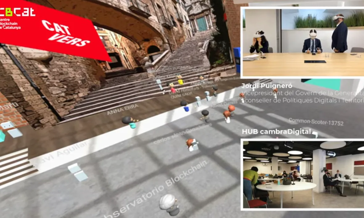 Una captura de la presentació virtual realitzada al Centre Blockchain de Catalunya.