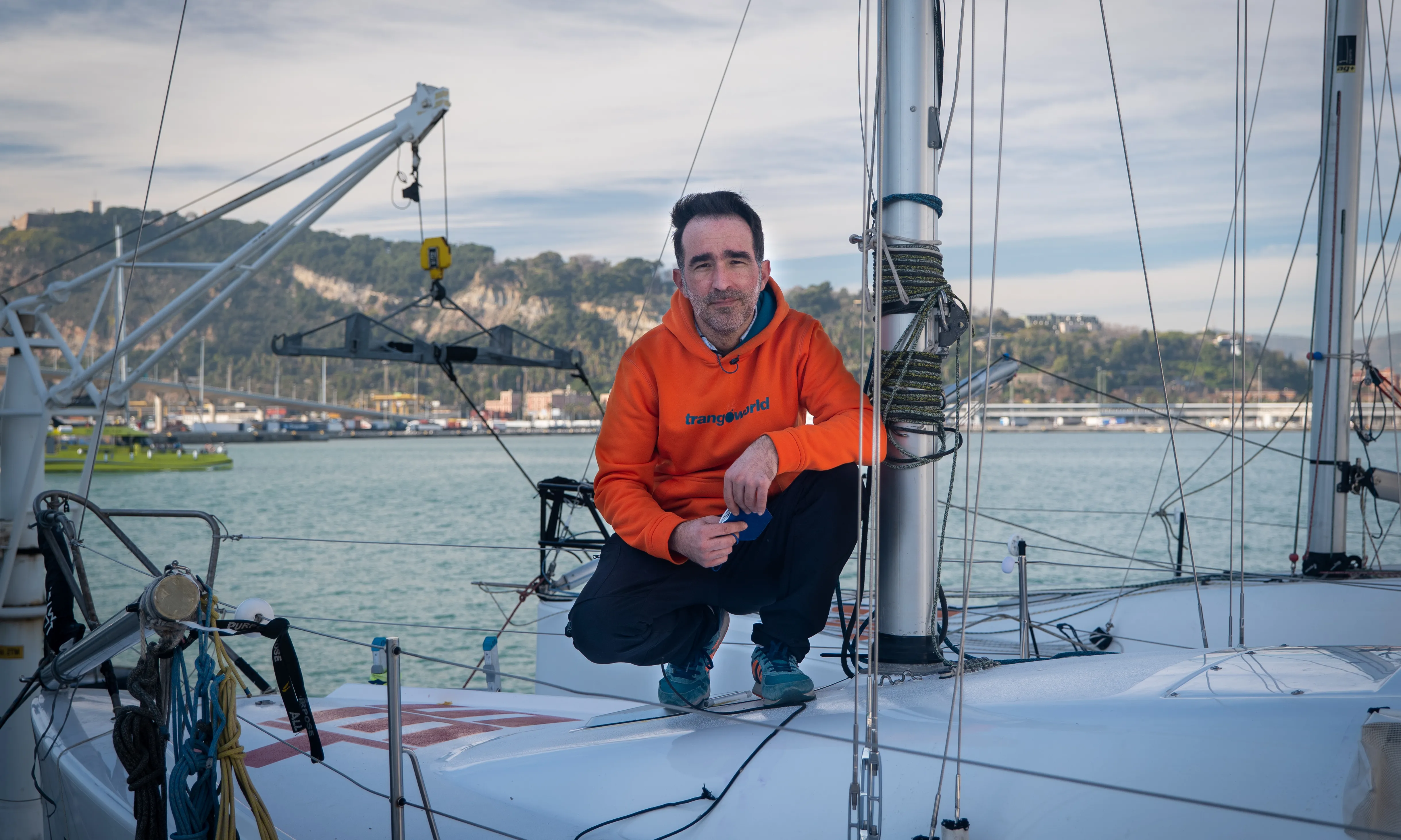 Edgar Martínez, president de Veles per l’Alzheimer, i un dels quatre fundadors de l'entitat.