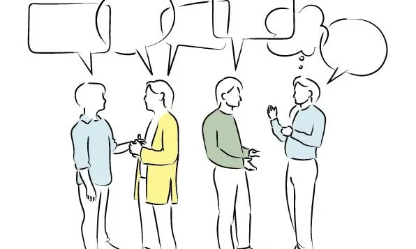 Icona referent a la gestió democràtica de les entitats feta en el marc del projecte 'Icones per a la diversitat'.