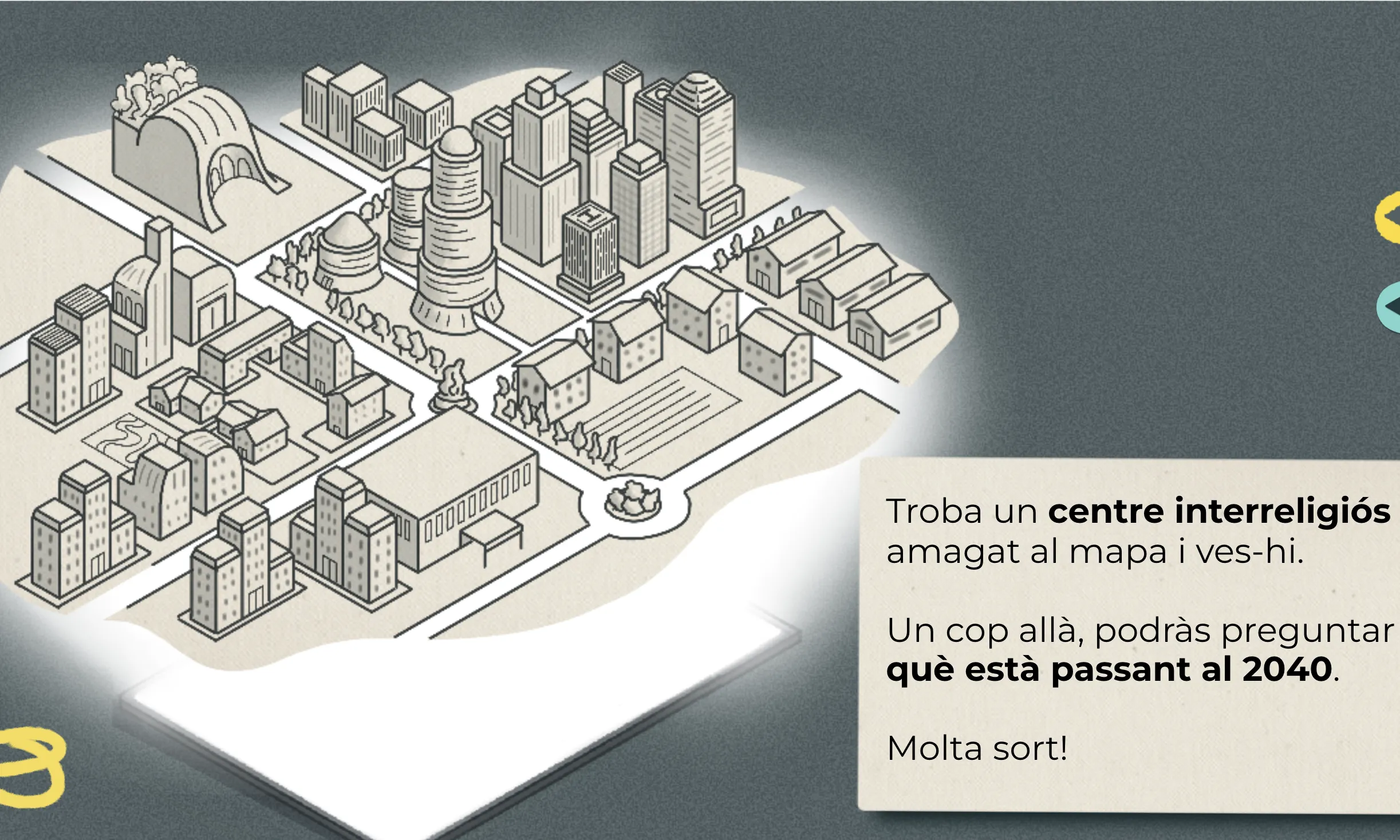 El joc consisteix a resoldre un misteri, a través de reptes i enigmes, per aconseguir que la futura societat no quedi inhibida de capacitat espiritual.