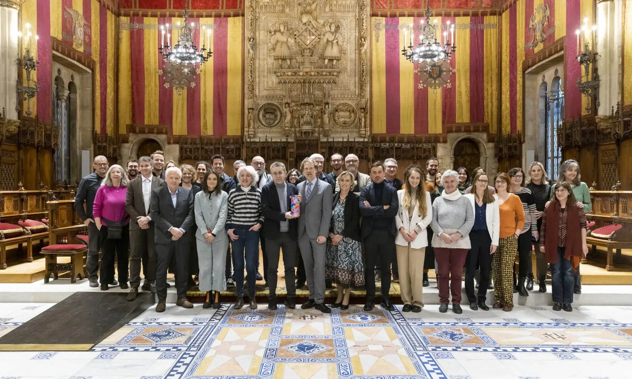 L'acte de la Capital Europa de la Democràcia a l'Ajuntament de Barcelona.