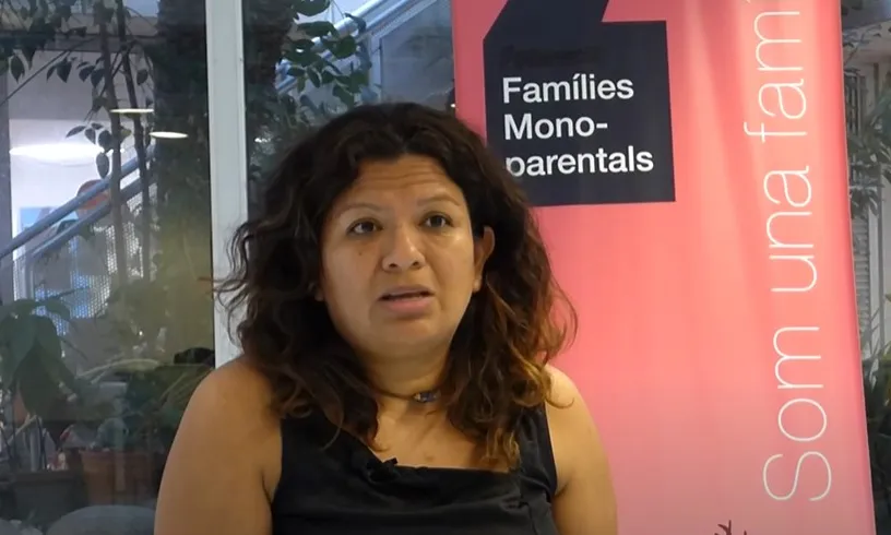 Bárbara Moreno, tresorera de l’Associació de Famílies Monoparentals. 