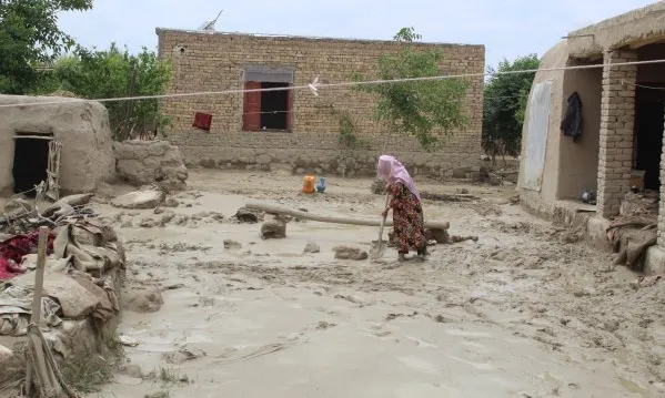 Inundacions a la provincia de Faryab, a l'Afganistan. 