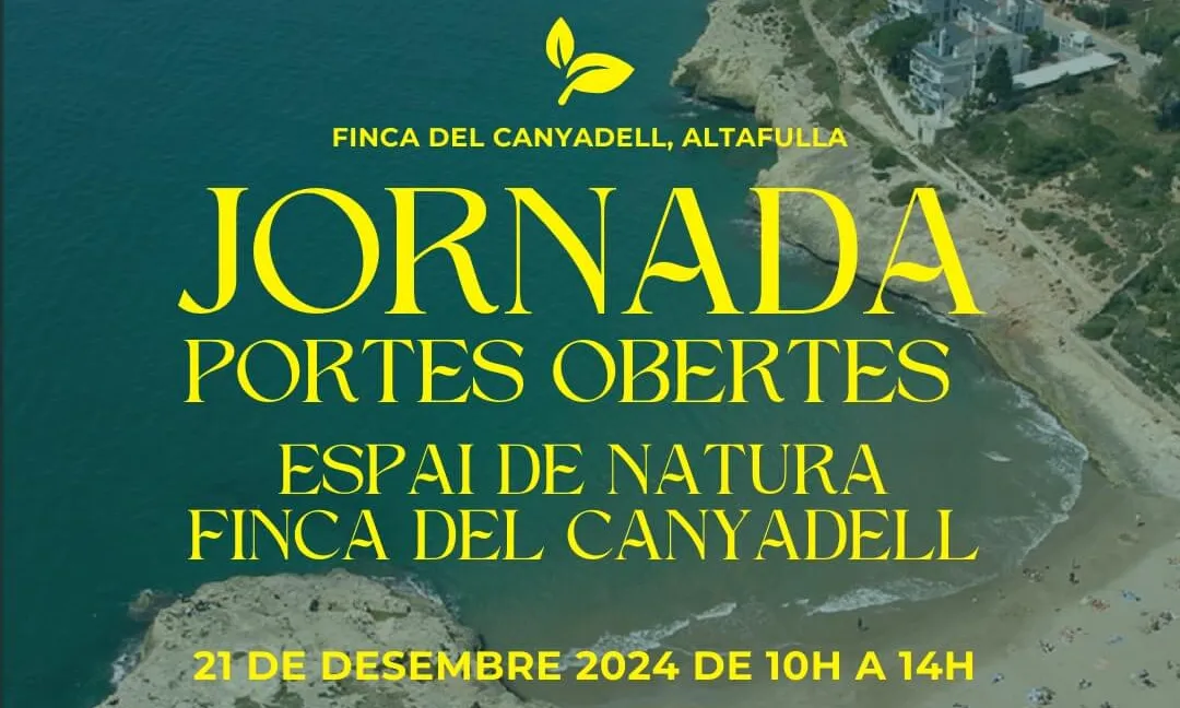 Cartell de la jornada de portes obertes a la finca del Canyadell