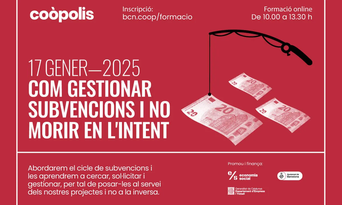 La sessió aborda la cerca de subvencions per dur a terme projectes de les entitats.