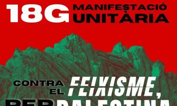 Manifestació contra el feixisme, per Palestina i per la justícia ecològica
