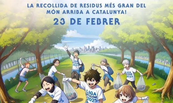 Cartell de la Recollida de residus SPOGOMI a Girona