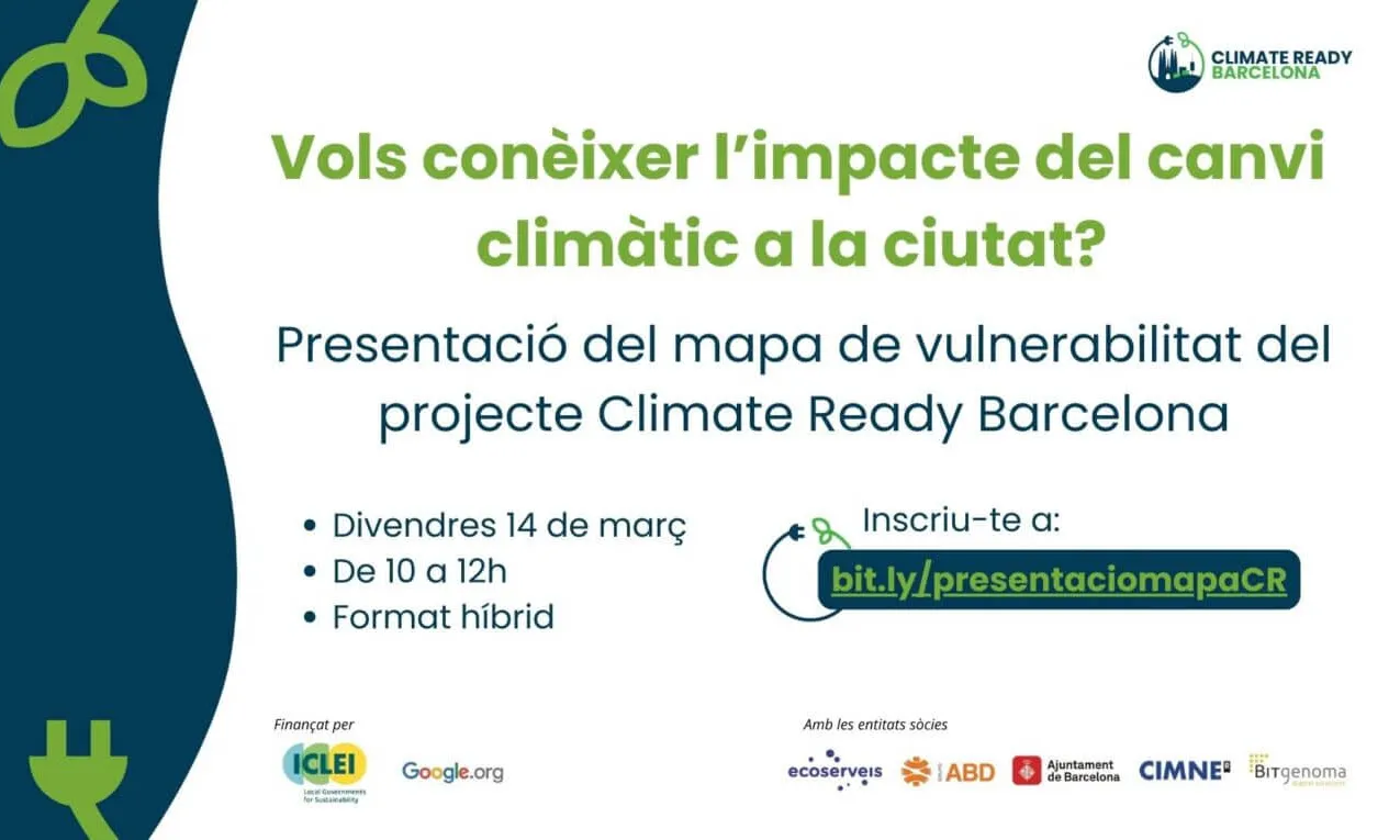 Invitació a la presentació del mapa de vulnerabilitat climàtica