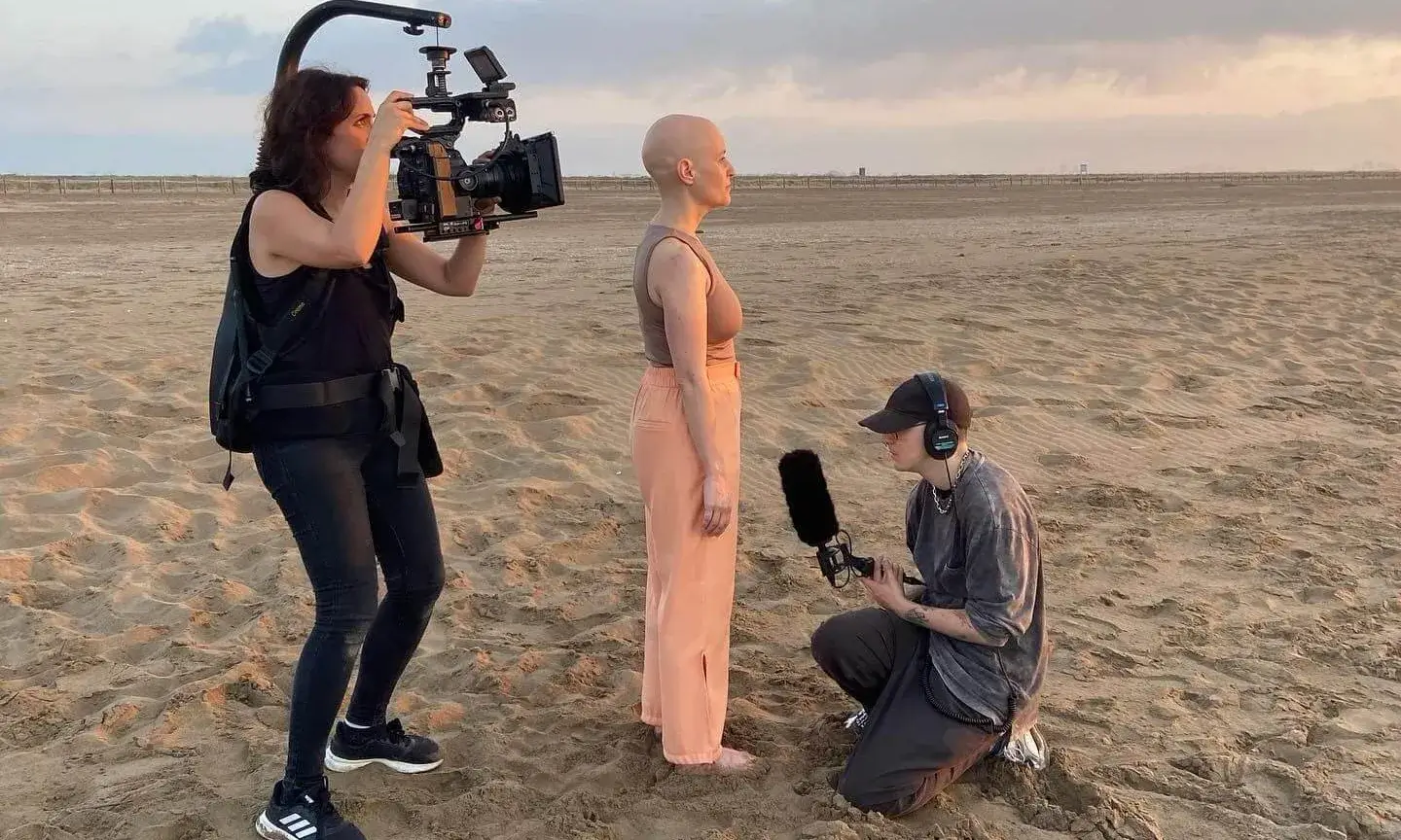 Imatges del rodatge del documental 'Mujeres Calvas'.