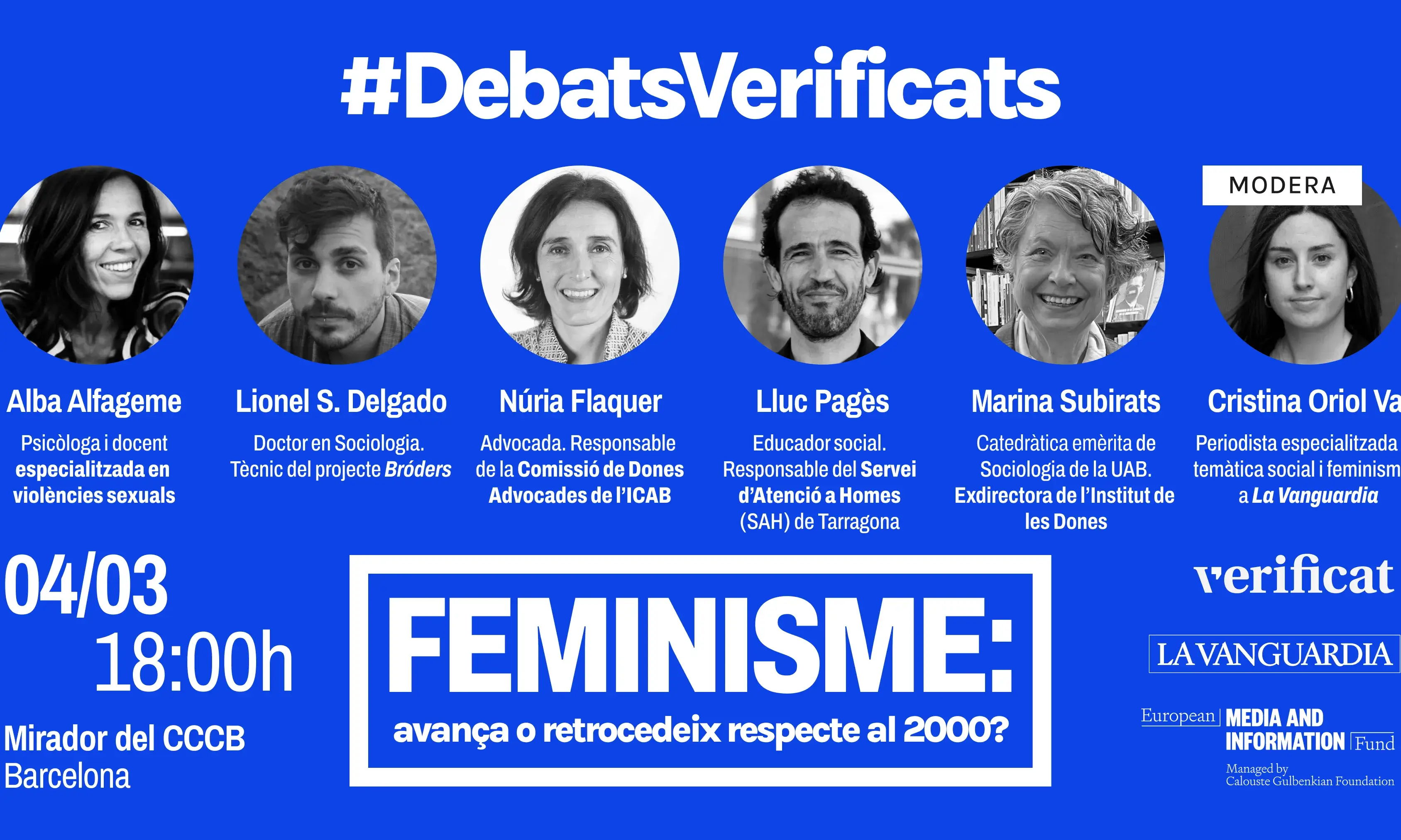 Els ponents han exposat els seus arguments sostinguts en dades prèviament verificades amb l'objectiu de construir un debat lliure de desinformació.