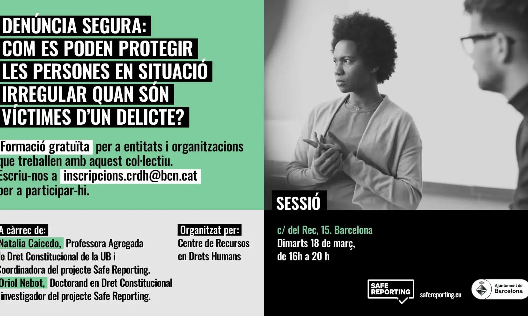 Denúncia segura: com es poden protegir les persones en situació irregular quan són víctimes d’un delicte?
