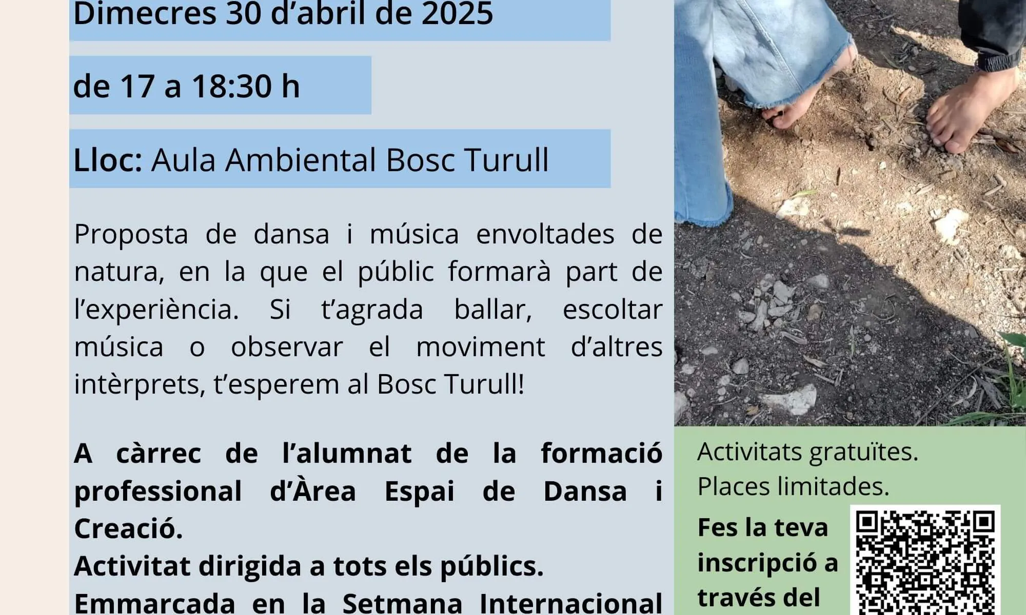 Caminant descalç pel Bosc Turull